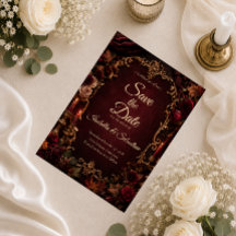 Casamento Romântico de Outono Gótico
