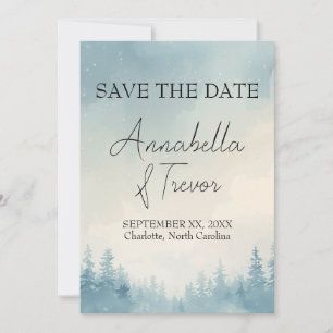 Reserve A Data Casamento Romântico Floresta de Pinheiros de Inver