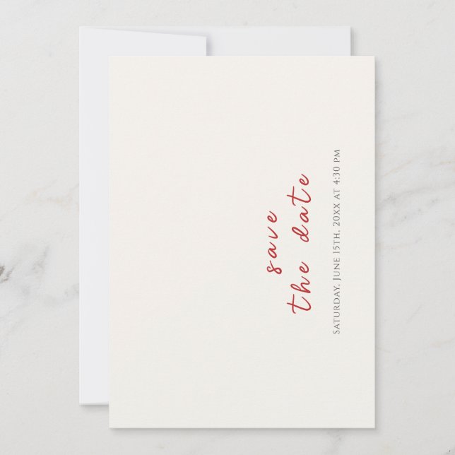 Reserve A Data Casamento rosa de Rosa Primavera Garland, de flor  (Frente)