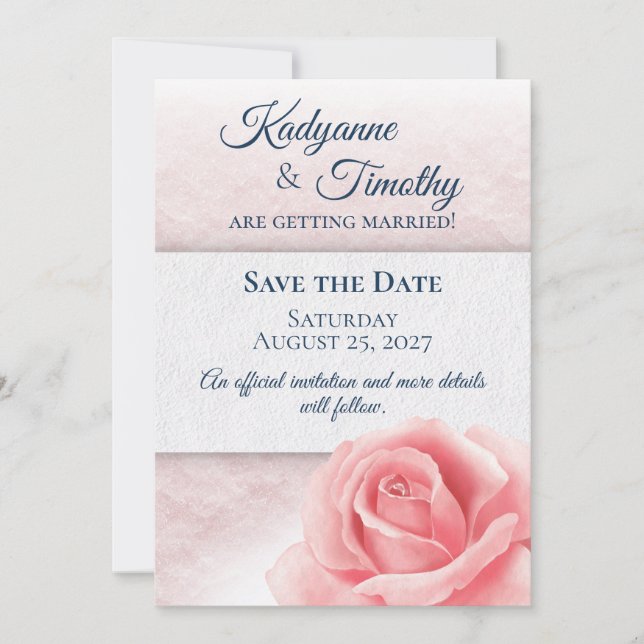 Reserve A Data Casamento Rosa Rosa Rosa Rosa Rosa Rosa (Frente)