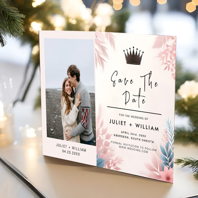 Reserve A Data Casamento Rosa Tulle Regal Glam Blush (Criador carregado)