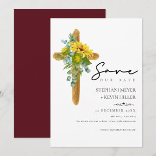 Reserve A Data Casamento Russo da Cruz Cristã de Girassol