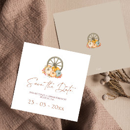 Reserve A Data Casamento Russo De Outono Da Roda De Vagão Salvar 