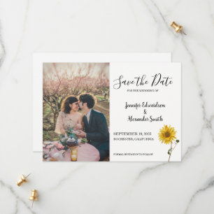 Reserve A Data Casamento russo do floral de girassol