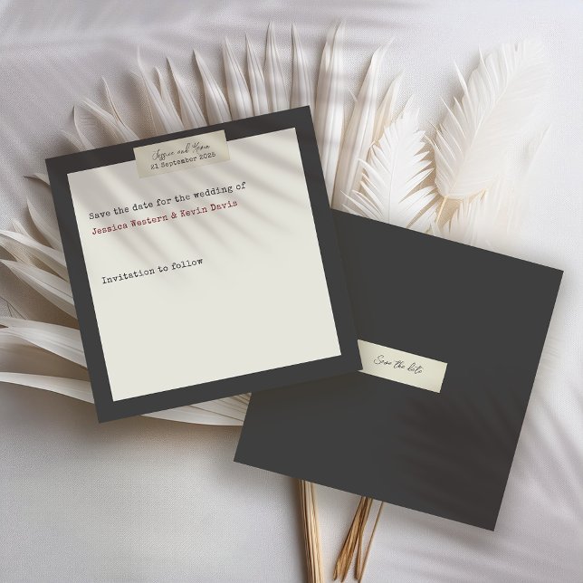 Reserve A Data Casamento Russo Elegante Salvar a Data (Criador carregado)