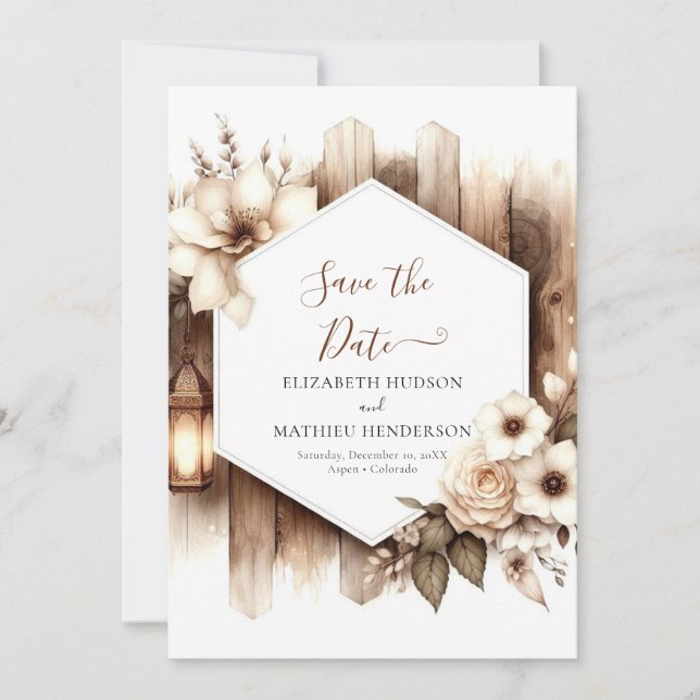 Reserve A Data Casamento Russo Mínimo Único (Frente)