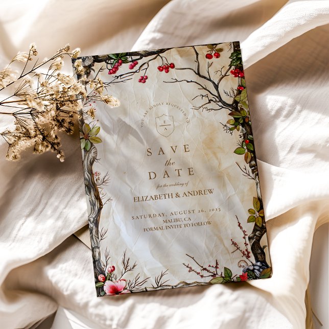 Reserve A Data Casamento Rustic Autumn Berry (Criador carregado)