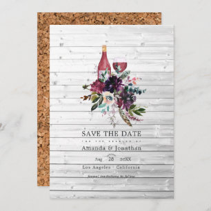 Reserve A Data Casamento Rustic Boho Plum Red Wine Provando