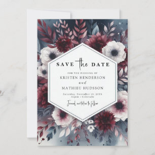 Reserve A Data Casamento Rustic Burgundy