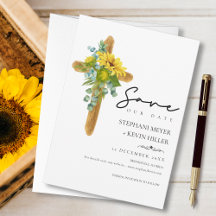 Casamento Rustic Chic Boho Sunflower Cross