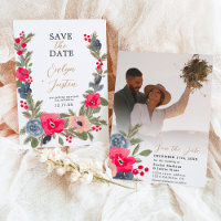 Casamento Rustic Elegant Winter Floral Watercolor