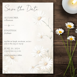 Reserve A Data Casamento Rustic Field of Daisies