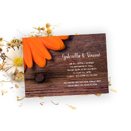 Reserve A Data Casamento Rustic Orange Daisy Barn Salve a Data