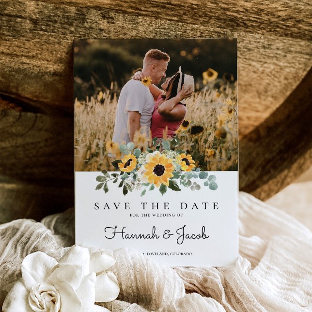 Reserve A Data Casamento Rustic Sunflower Eucalyptus (Criador carregado)
