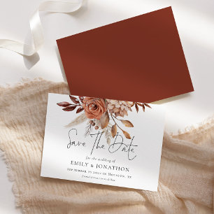 Reserve A Data Casamento Rustic Terracotta Florals