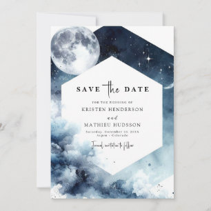 Reserve A Data Casamento Rustic Watercolor Moonlit