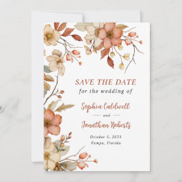 Reserve A Data Casamento Rustic Wildflower Autumn