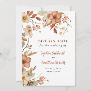 Reserve A Data Casamento Rustic Wildflower Autumn