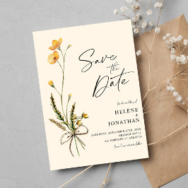 Reserve A Data Casamento Rustic Wildflower Modern Elegant Boho