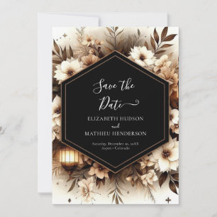 Reserve A Data Casamento rústico e imprimível