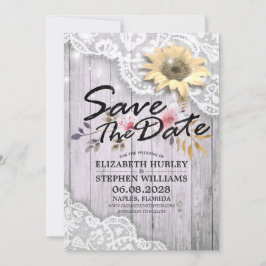 Reserve A Data Casamento Salvar A Data Luzes De Madeira De Girass