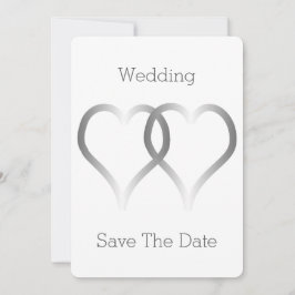 Reserve A Data Casamento Salve A Data Silver Hearts