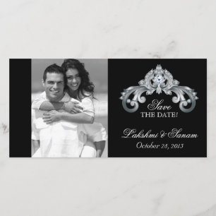 Reserve A Data Casamento Salve o Aniversário de Prata do Cartõe