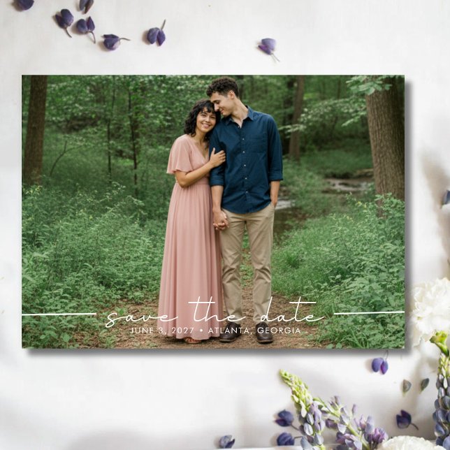 Reserve A Data Casamento Simples com Múltiplas Fotos  (Simple Multi Photo Wedding Save The Date)