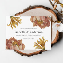 Casamento Simples De Foto Floral De Física De Chic