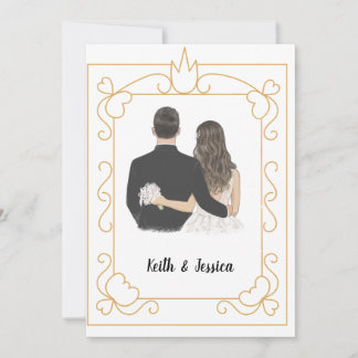 Reserve A Data Casamento Simples de Noiva e Noivo