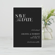 Casamento Sofisticado Preto e Branco Old Money