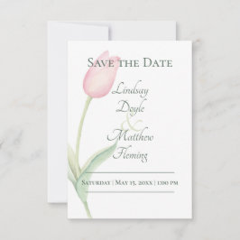 Reserve A Data Casamento Solo Tulip Rosa