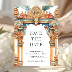 Reserve A Data Casamento Tradicional Intricado Arco Sul Indiano