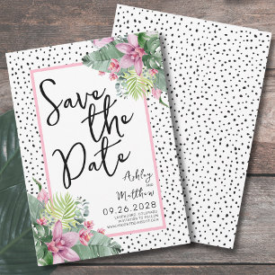 Reserve A Data Casamento Tropical