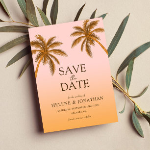Reserve A Data Casamento Tropical de Destino de Praia de Palm Tre