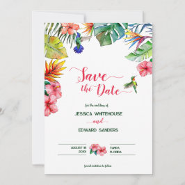 Reserve A Data Casamento Tropical de Hibiscus Havaiano Salve a Da