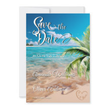 Casamento Tropical Palm Tree Beach de Turquoise