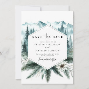 Reserve A Data Casamento Único de Montanha Florestal