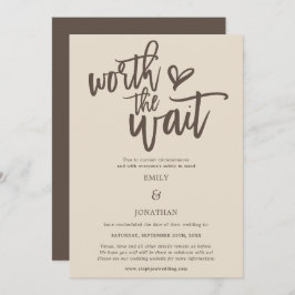 Reserve A Data Casamento Valendo o Creme Brown do Script de Esper
