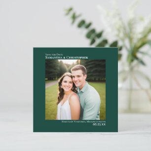 Reserve A Data Casamento Verde de Emerald, Mínimo de Foto em Ár