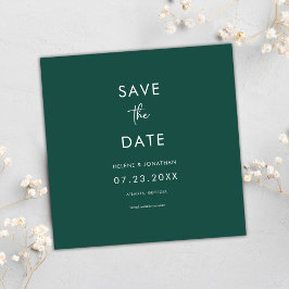 Reserve A Data Casamento Verde Mínimo de Emerald