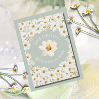 Casamento Verde Personalizado Daisy Floral Sage