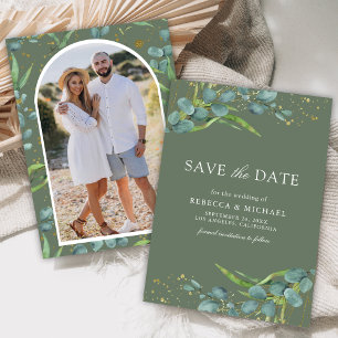 Reserve A Data Casamento Verde Rustic Eucalyptus Photo Sage