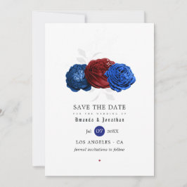 Reserve A Data Casamento Vermelho Branco e Azul no Dia 4 de Julho