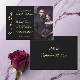 Reserve A Data Casamento Victoriano Elegante