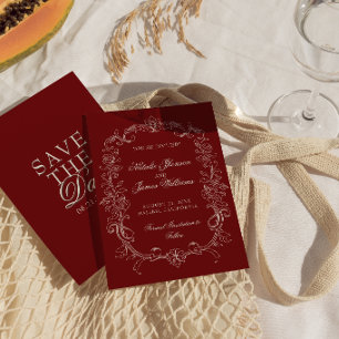 Reserve A Data Casamento Vinho Tinto Antigo Dinheiro Fino Vinho C