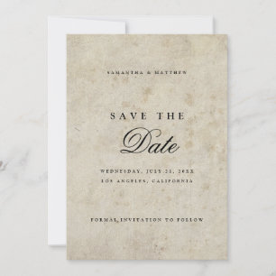 Reserve A Data Casamento vintage de Script Elegante Simples