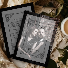 Reserve A Data Casamento vintage Romântico de Estilo Elegante