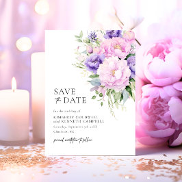 Reserve A Data Casamento violeta por Lavanda rosa-chic