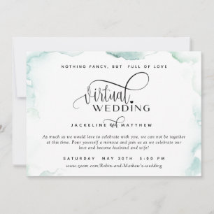Reserve A Data Casamento Virtual Online, Manchas de Watercolor El